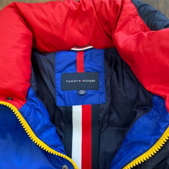 Tommy Hilfiger Wilson Colorblocked Down Puffer Jacket Size XXL - Picture 6 of 13